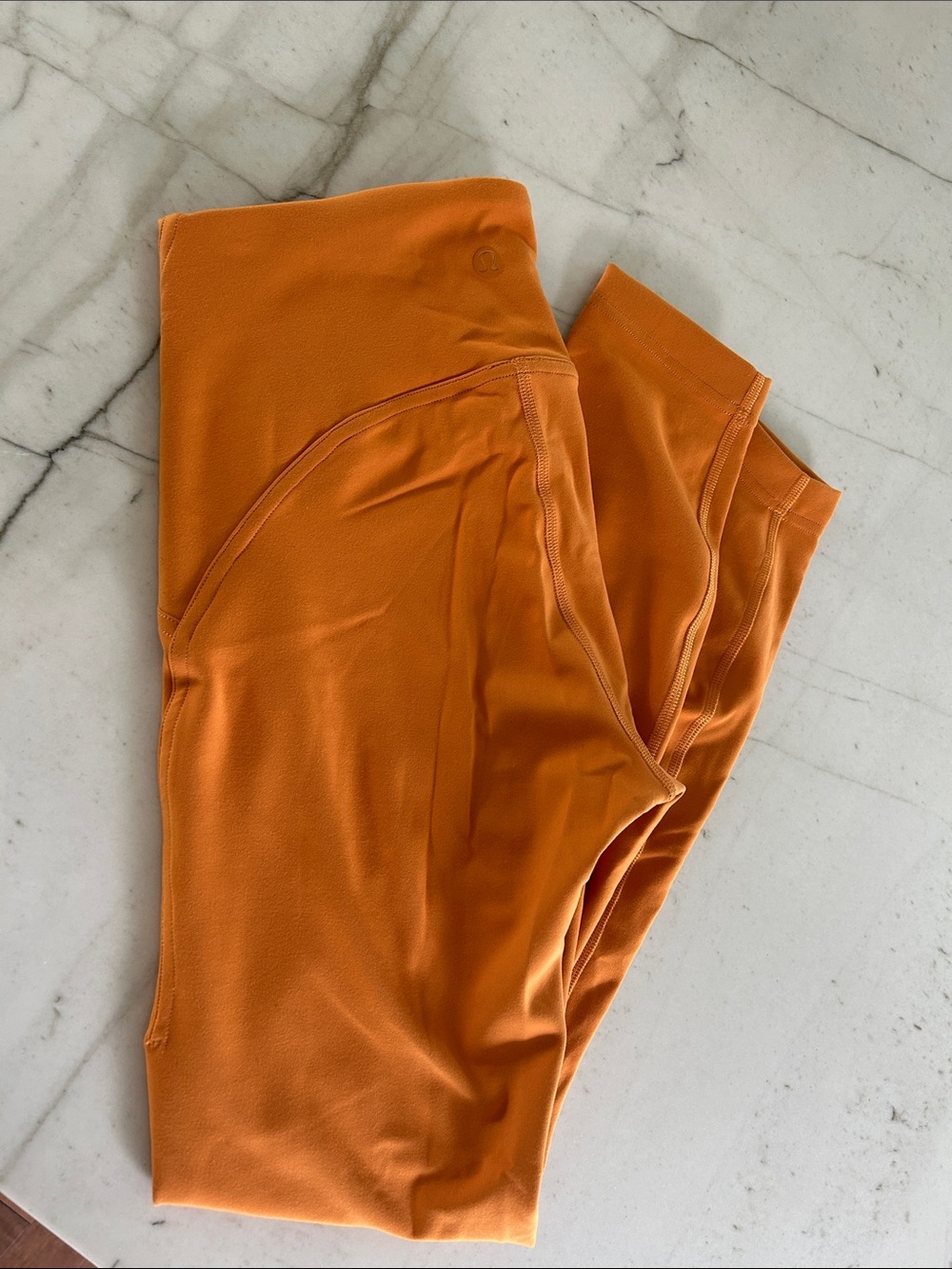 lululemon athletica Orange High-Waist Performance Leggings